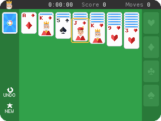 Solitaire: moving cards between the columns