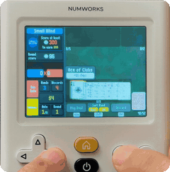 Balatro on a real NumWorks calculator