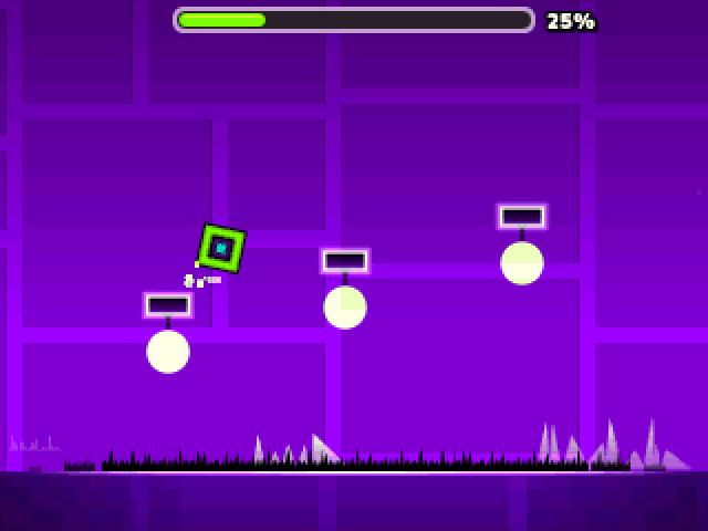 NumDash gameplay: Stereo Madness